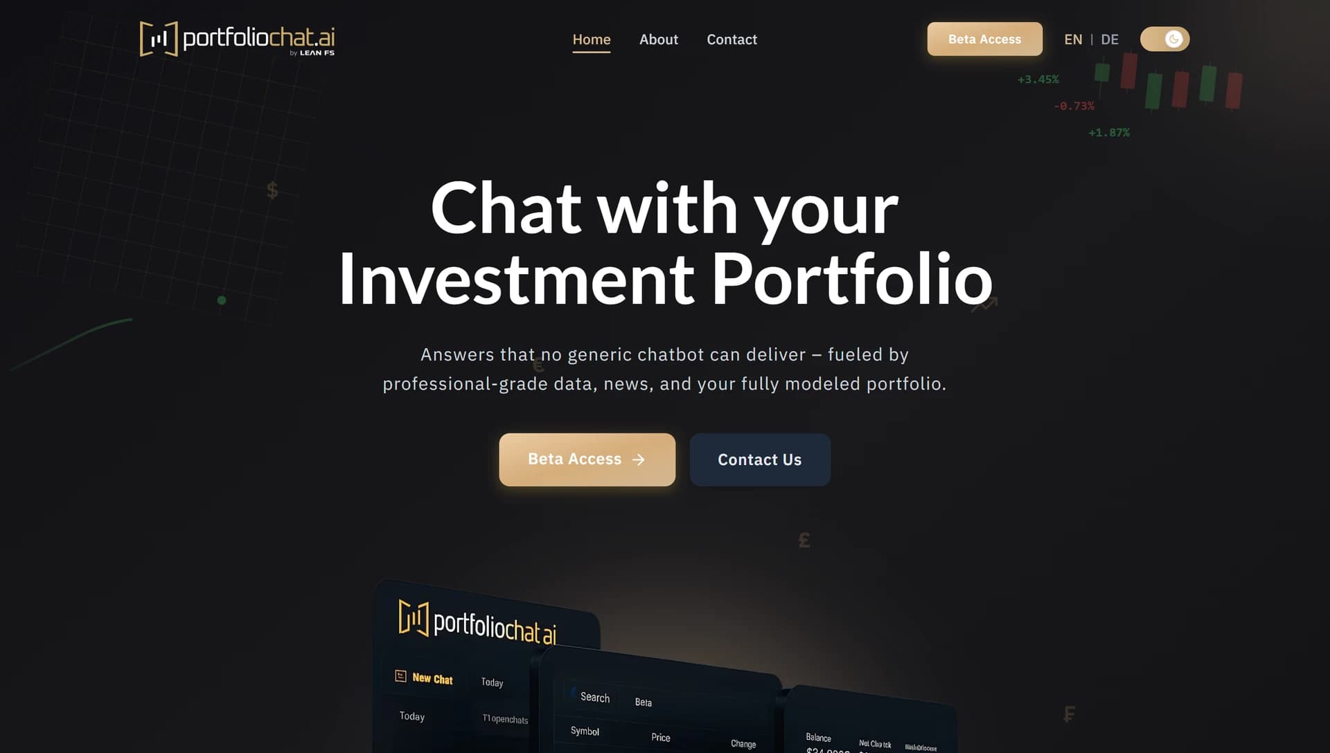 PortfolioChat preview