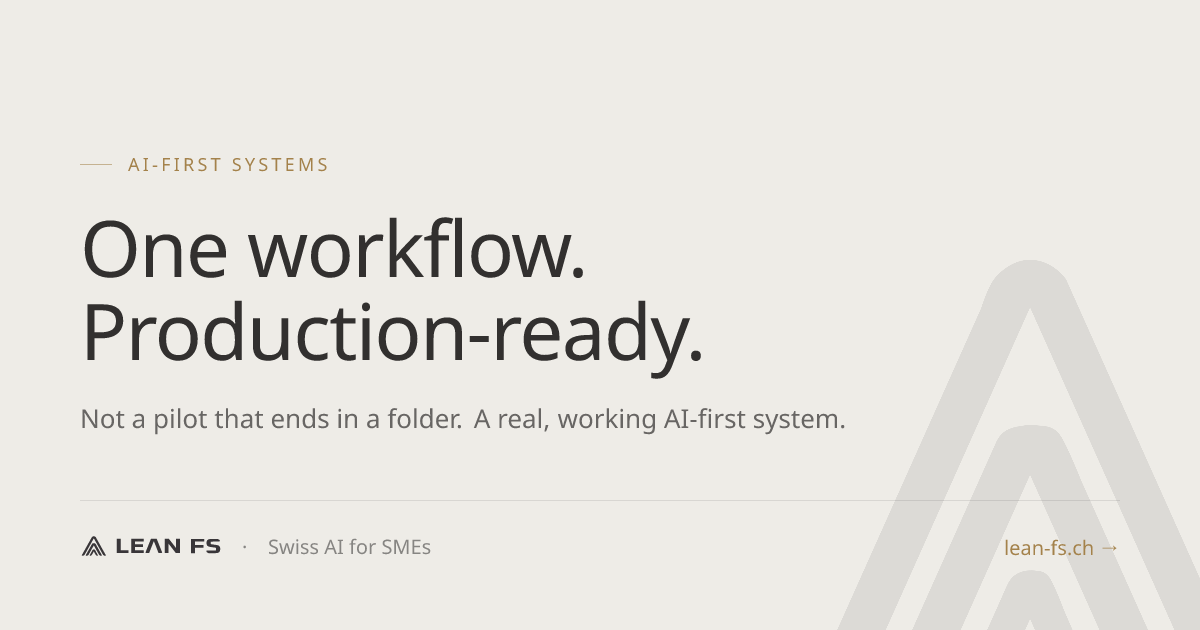 AI-First Systems - LEAN FS