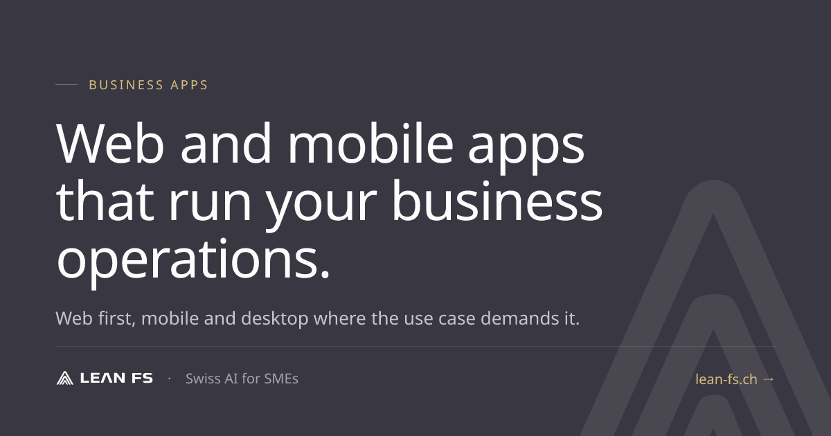 Business Apps - LEAN FS